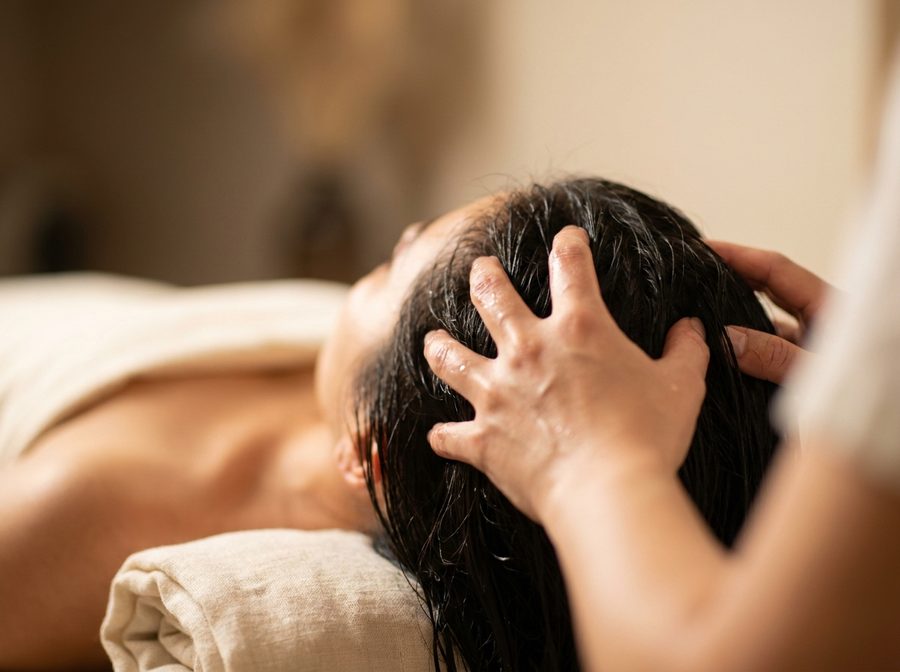 A head spa and shoulder massage in one session